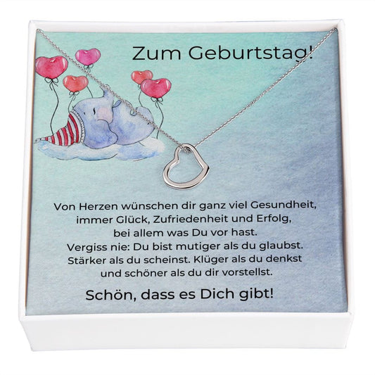 Zum Geburtstag - Delicate Heart Necklace