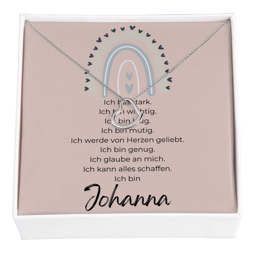 Ich Bin Rose - Delicate Heart Necklace