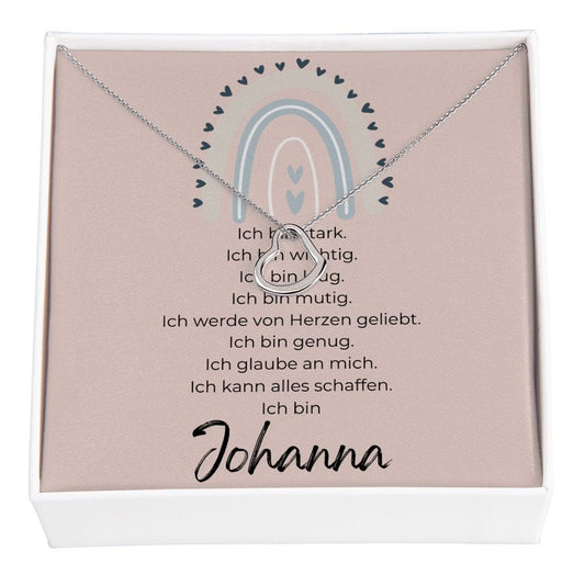 Ich Bin Rose - Delicate Heart Necklace