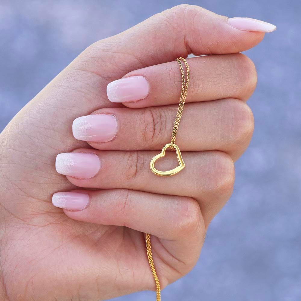 Happy 13th Birthday - Delicate Heart Necklace