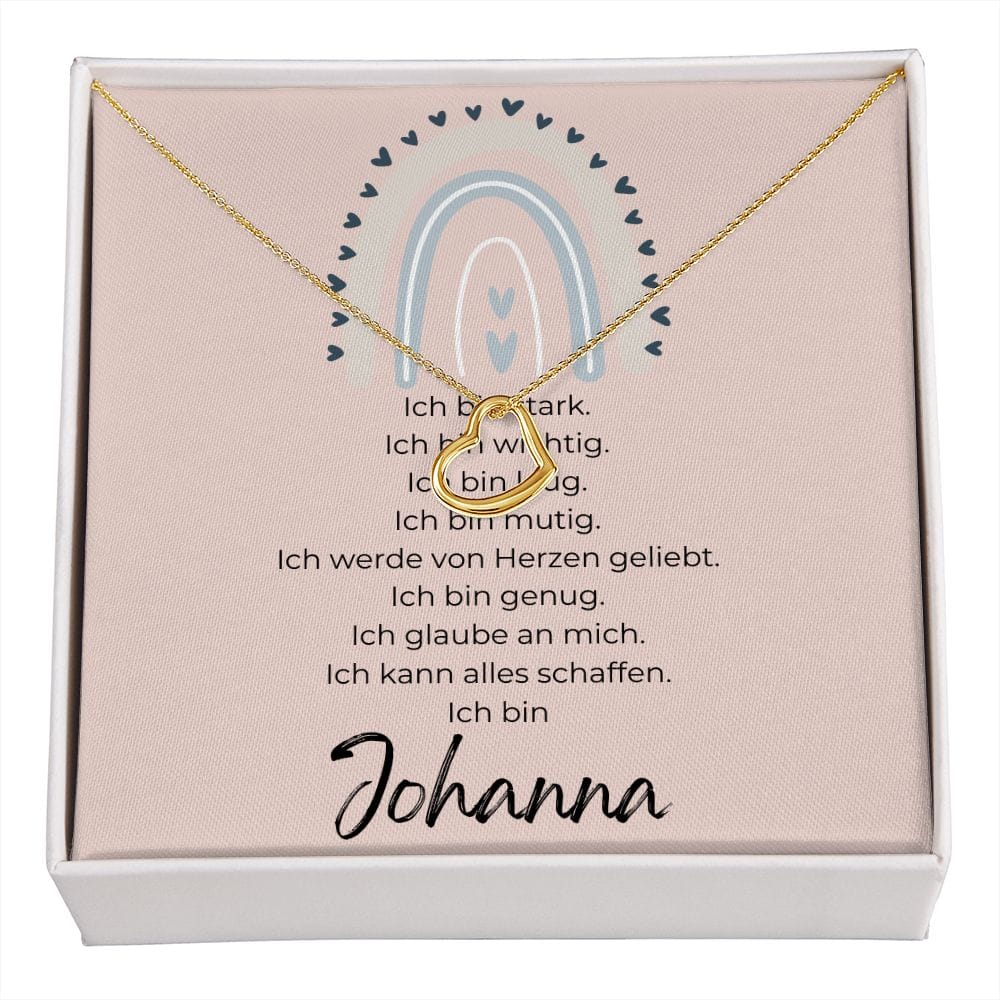 Ich Bin Rose - Delicate Heart Necklace