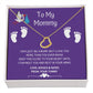 To My Mommy - I May Just Be A Bump - Delicate Heart Necklace