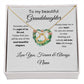 To My Beautiful Granddaughter - Customized - Delicate Heart Necklace
