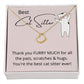 Best Cat Sitter - Delicate Heart Necklace