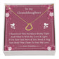 To My Granddaughter From Grandma - Delicate Heart Necklace