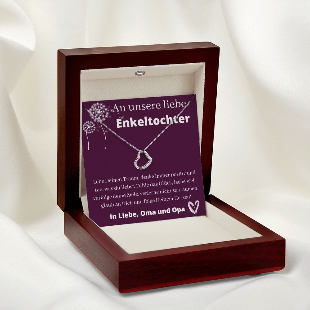 An Unsere Liebe Enkeltochter - Delicate Heart Necklace
