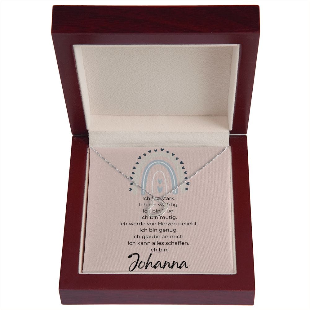 Ich Bin Rose - Delicate Heart Necklace