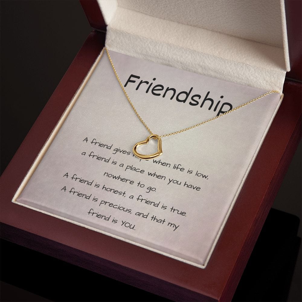 Friendship - Delicate Heart Necklace