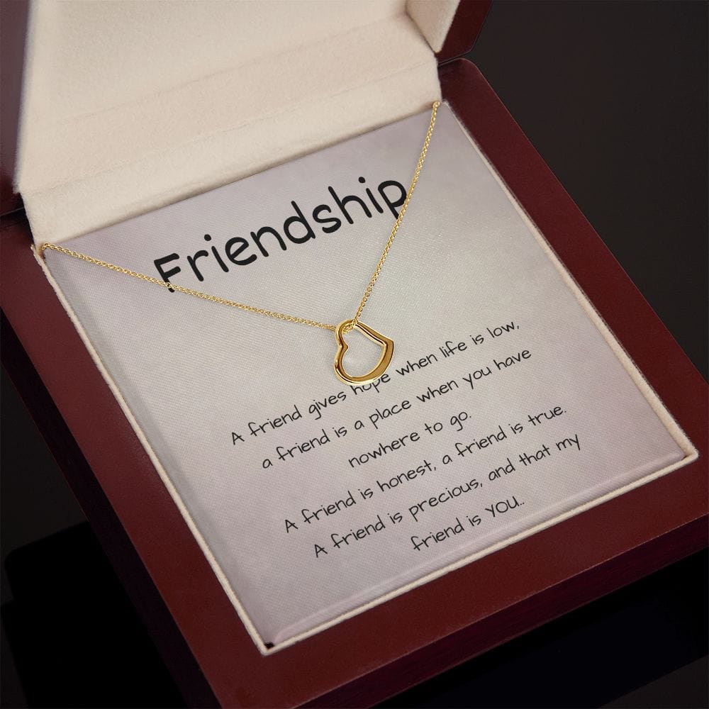 Friendship - Delicate Heart Necklace