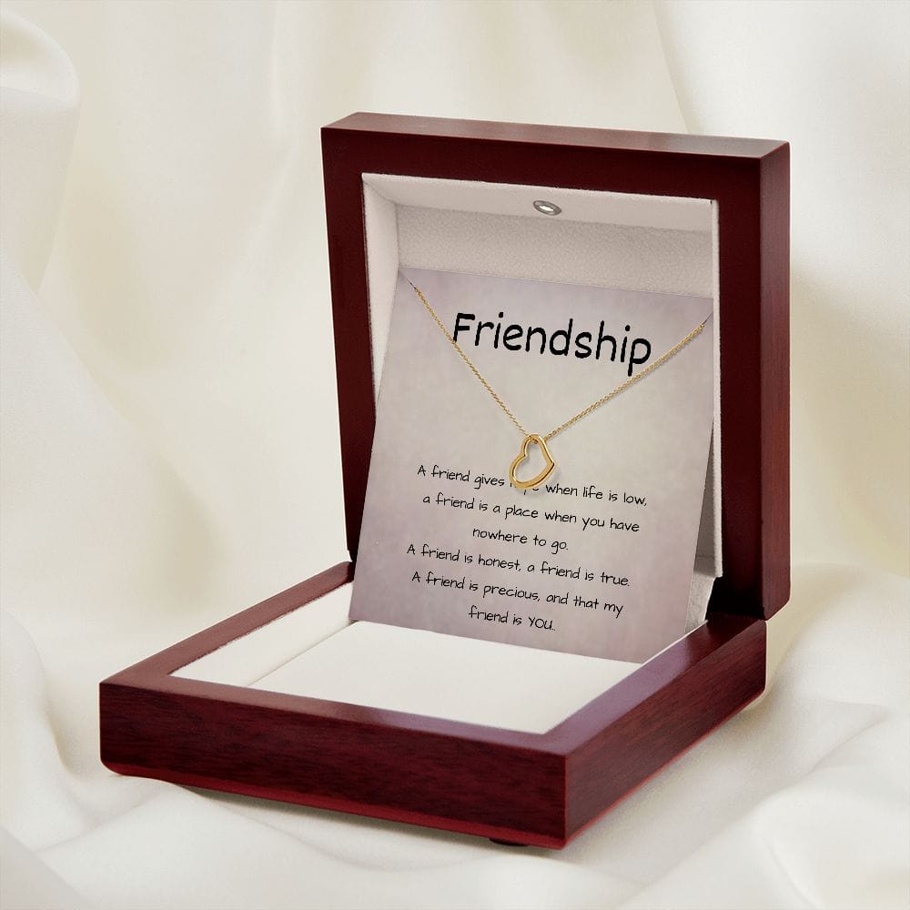 Friendship - Delicate Heart Necklace