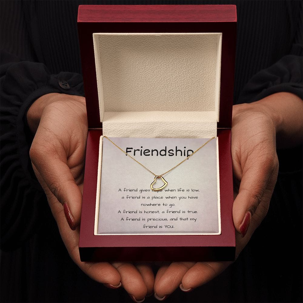 Friendship - Delicate Heart Necklace