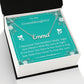 To My Granddaughter - Feel My Love - Personalized Name Necklace