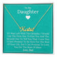 To My Daughter - If I Was Left With Two Breath - Personalized Name Necklace