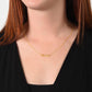 To My Daughter - If I Was Left With Two Breath - Personalized Name Necklace