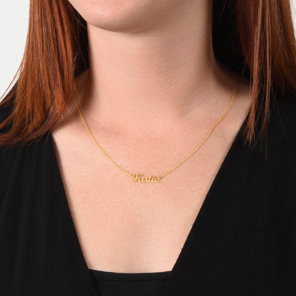 To My Daughter - If I Was Left With Two Breath - Personalized Name Necklace