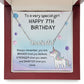Happy 7th Birthday - Personalized Name Necklace