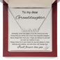 To My Dear Granddaughter - I Will Forever Love You - Personalized Name Necklace