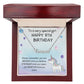 Happy 9th Birthday - Personalized Name Necklace