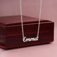 To My Daughter - If I Was Left With Two Breath - Personalized Name Necklace