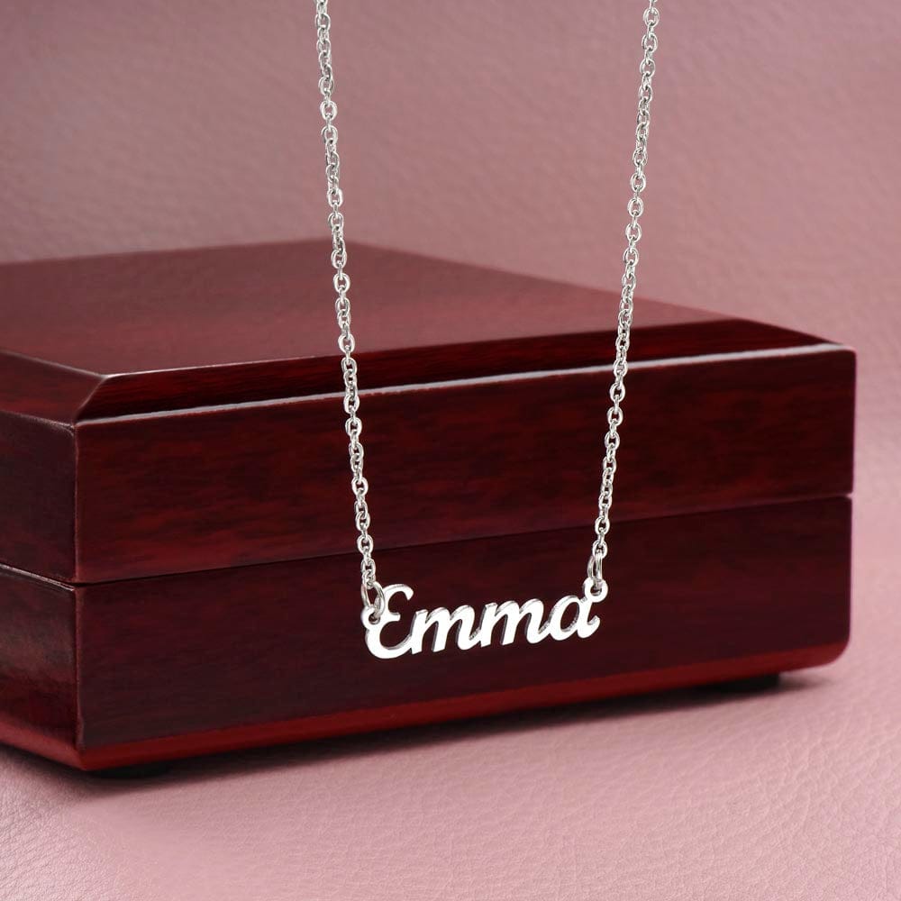To My Daughter - If I Was Left With Two Breath - Personalized Name Necklace