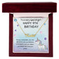 Happy 9th Birthday - Personalized Name Necklace