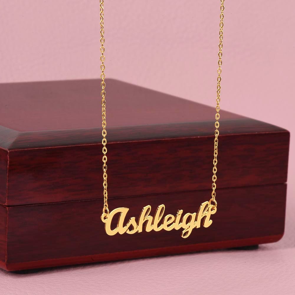 To My Daughter - If I Was Left With Two Breath - Personalized Name Necklace