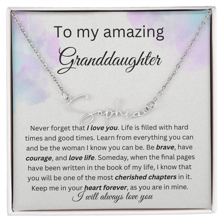 billie eternal heart necklace • granddaughter - EFYTAL Jewelry