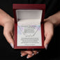To My Beautiful Granddaughter On Your 15th Birthday - Signature Style Name Necklace
