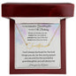 To My Beautiful Granddaughter On Your 15th Birthday - Signature Style Name Necklace