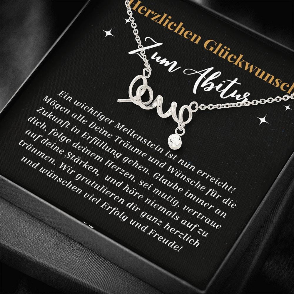 Herzlichen Glückwunsch - Scripted Love Necklace