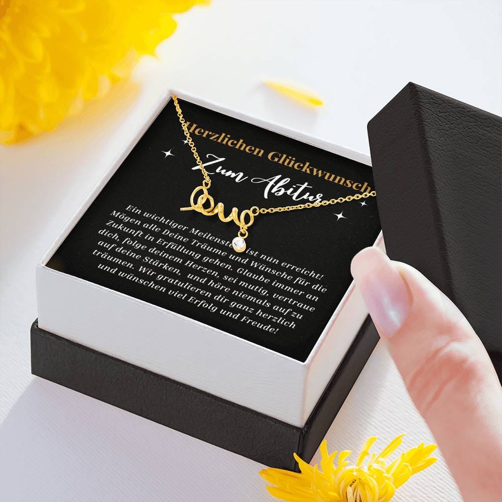 Herzlichen Glückwunsch - Scripted Love Necklace