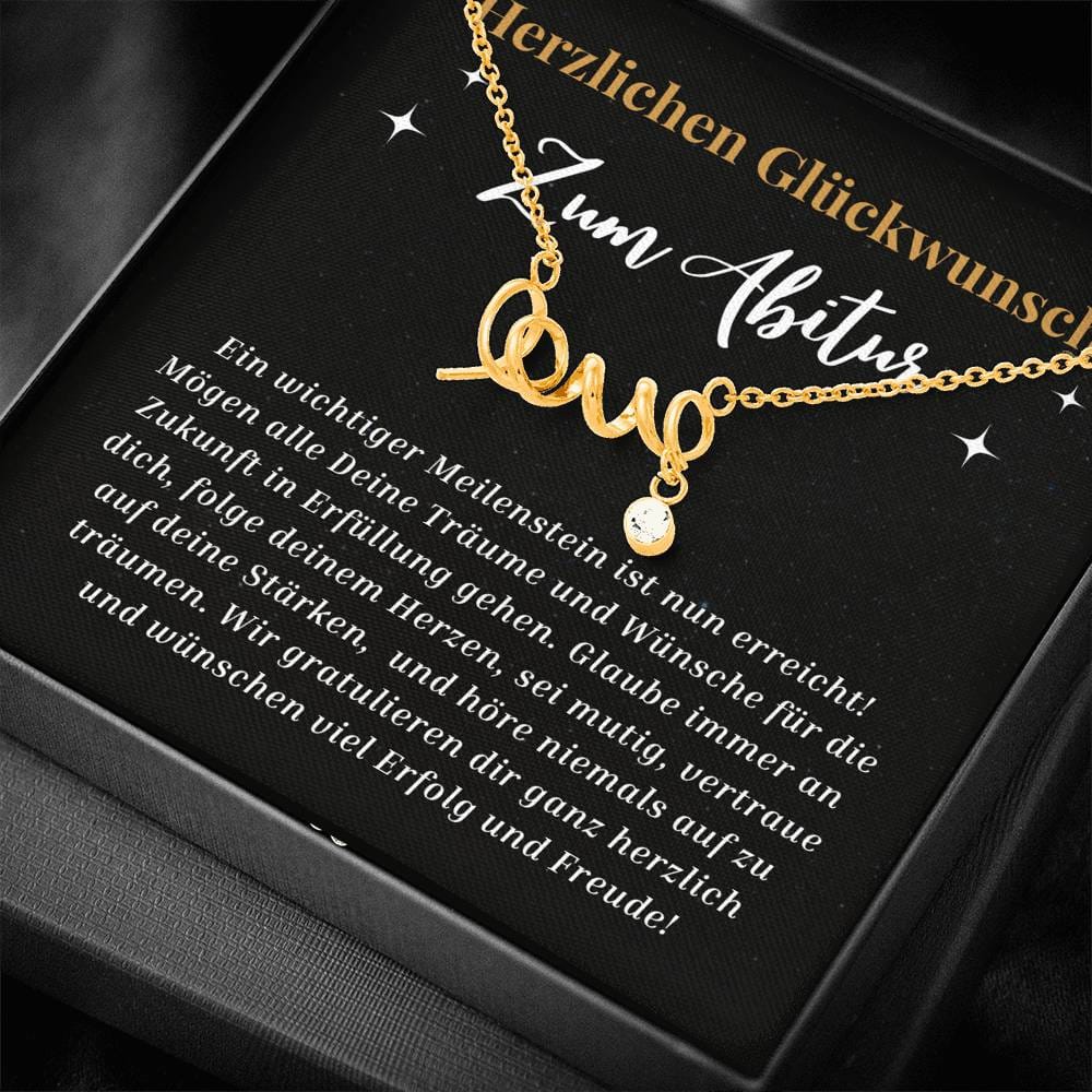 Herzlichen Glückwunsch - Scripted Love Necklace