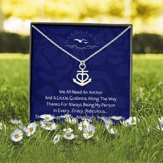 We All Need An Anchor Necklace - Darkblue
