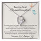 To My Dear Granddaughter - Someday When The Pages - Forever Love Necklace