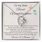 To My Dear Great Granddaughter- Forever & Always - Forever Love Necklace