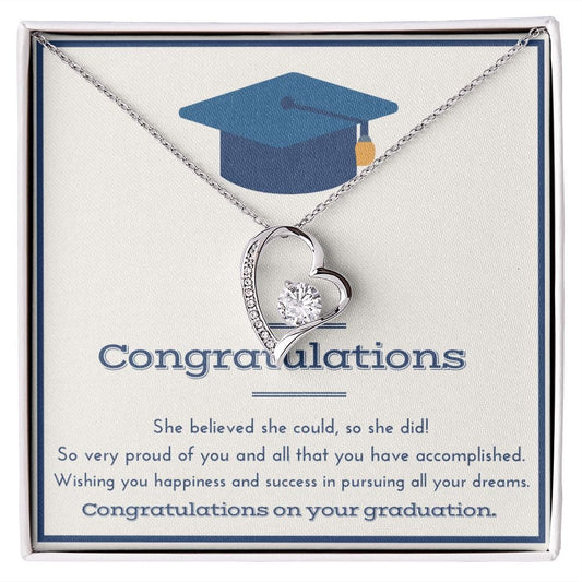 Congratulations On Your Graduation - Forever Love Necklace