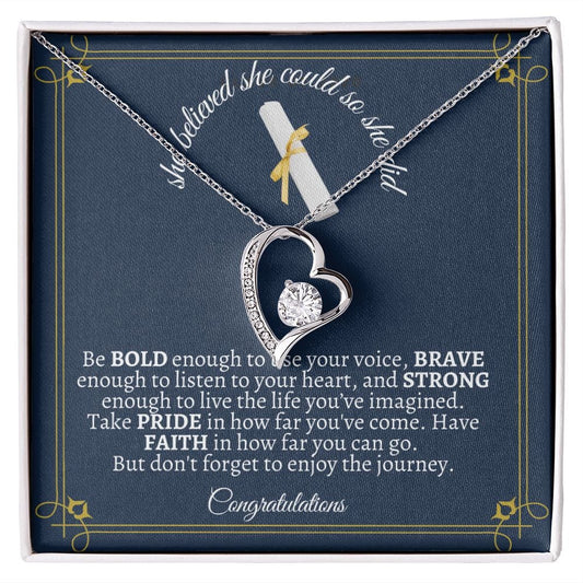 She Believed She Could - Forever Love Necklace