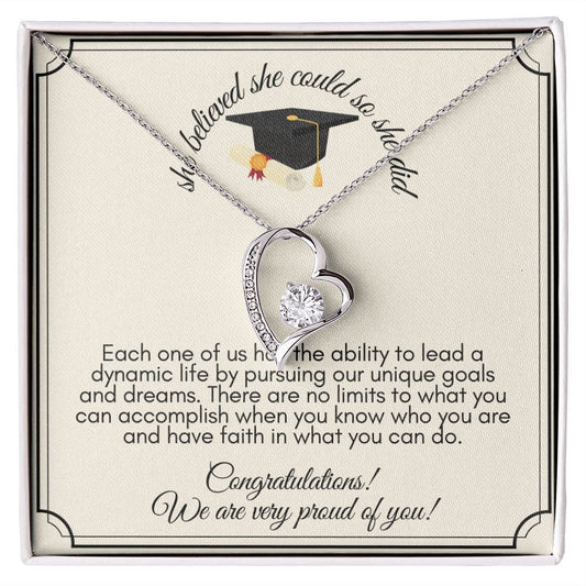 She Believed She Could - Forever Love Necklace