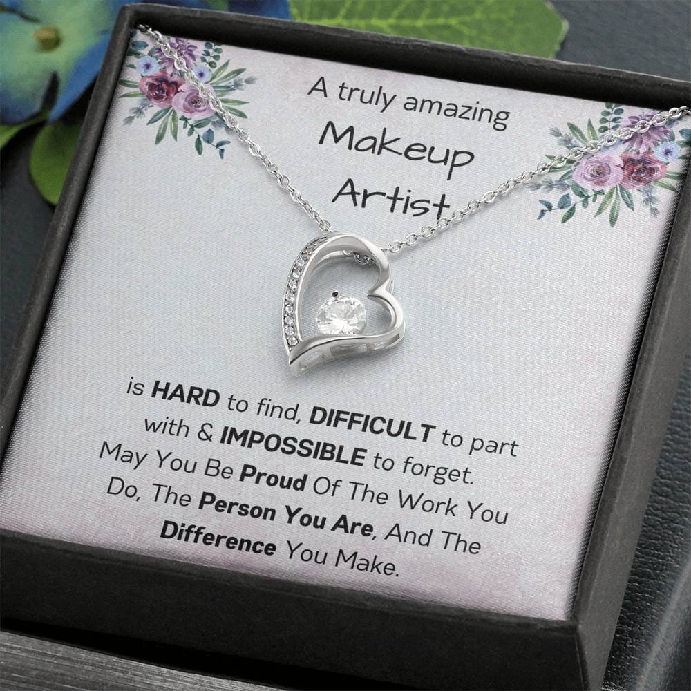 A Truly Amazing Makeup Artist - Forever Love Necklace – Our Special Moments