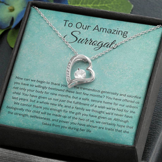 To Our Amazing Surrogate - Forever Love Necklace