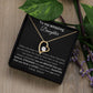 To My Amazing Daughter - When You Wear This Necklace - Forever Love Necklace