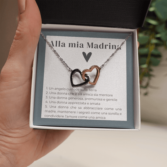 Alla Mia Madrina - Interlocking Hearts Necklace
