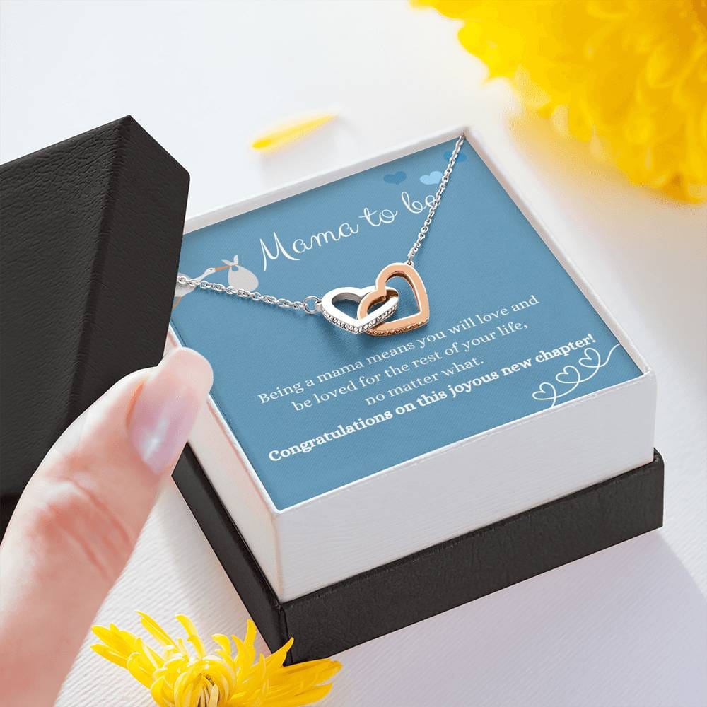 Mama To Be - Being A Mama - Interlocking Heart Necklace