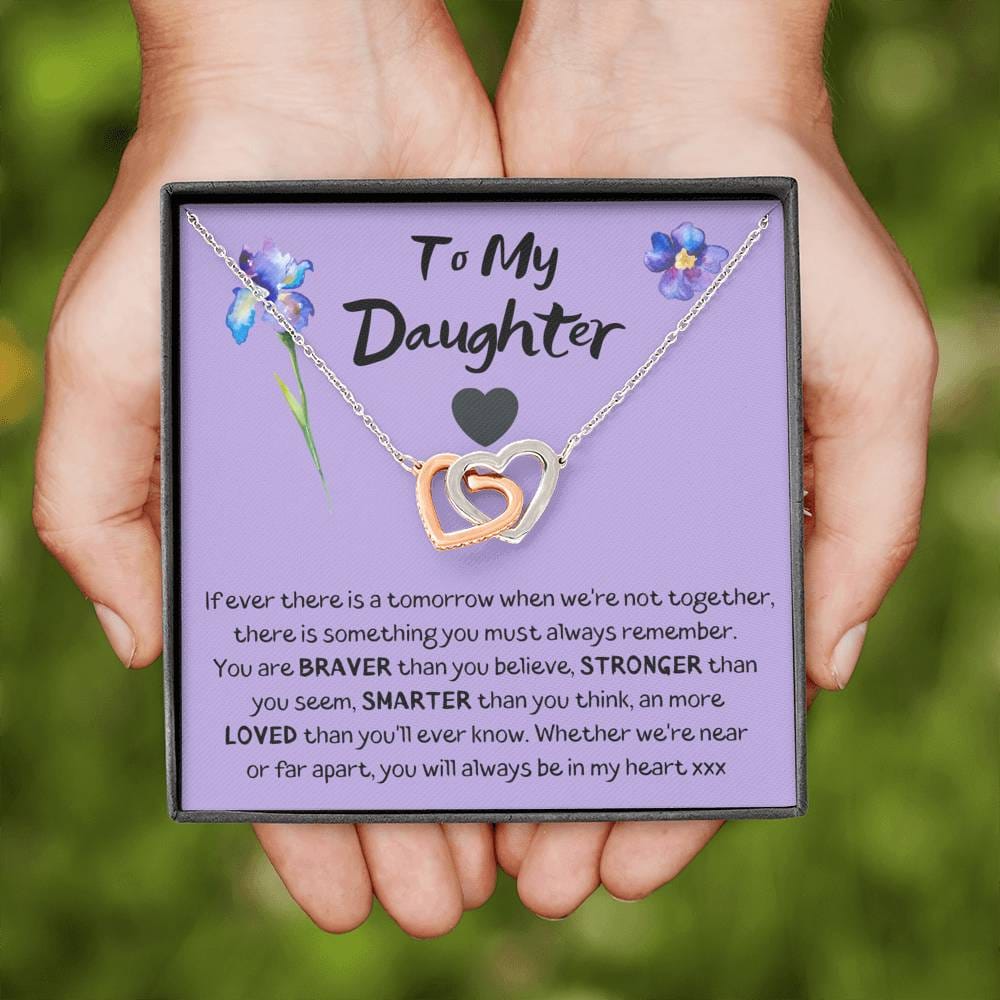 To My Daughter Purple Flowers