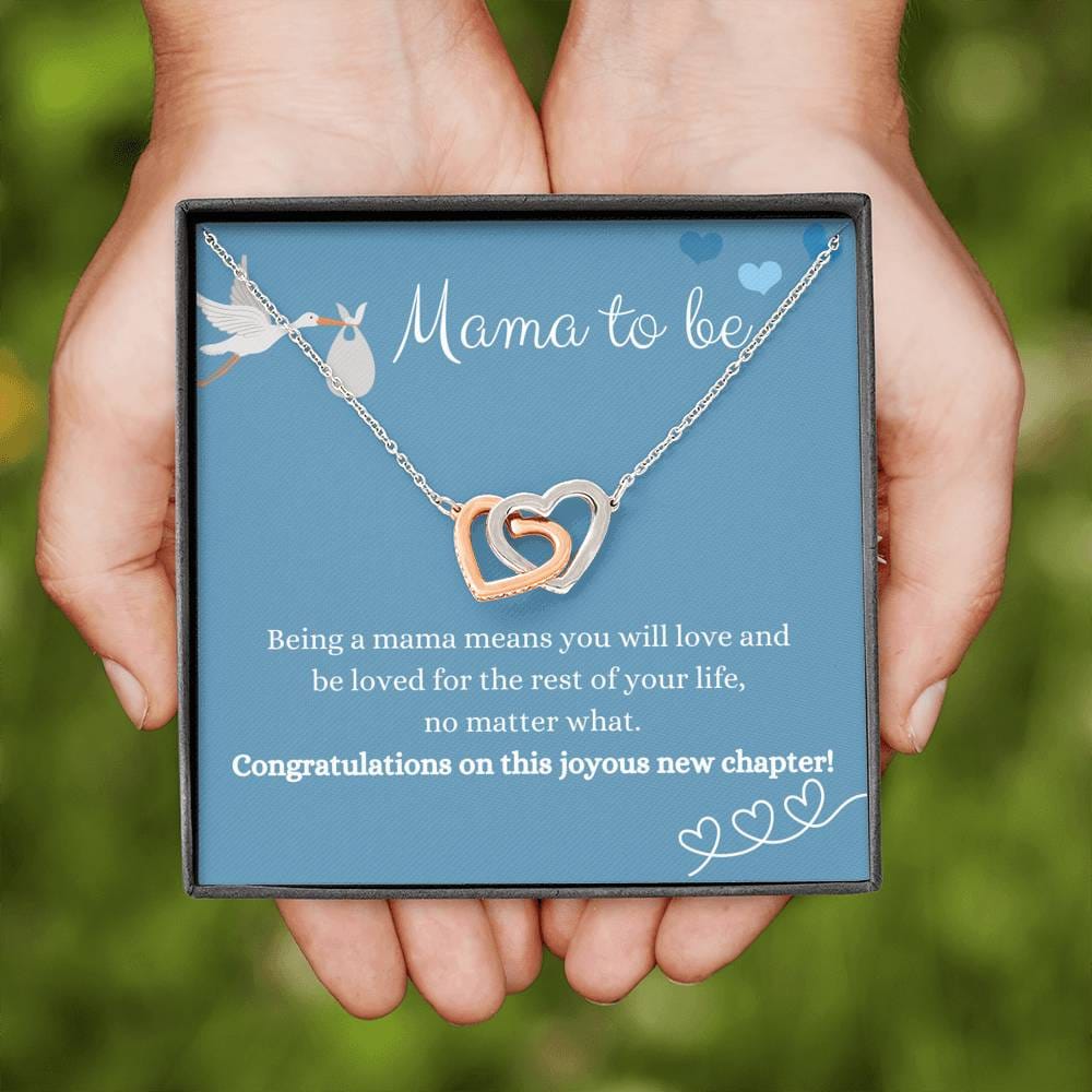 Mama To Be - Being A Mama - Interlocking Heart Necklace