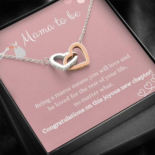 Mama To Be - Being A Mama - Interlocking Heart Necklace