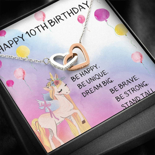 Happy 10th Birthday - Unicorn Design