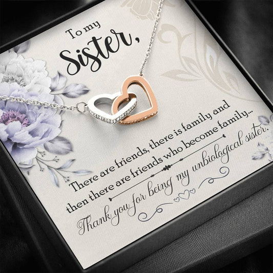 To My Unbiological Sister Necklace