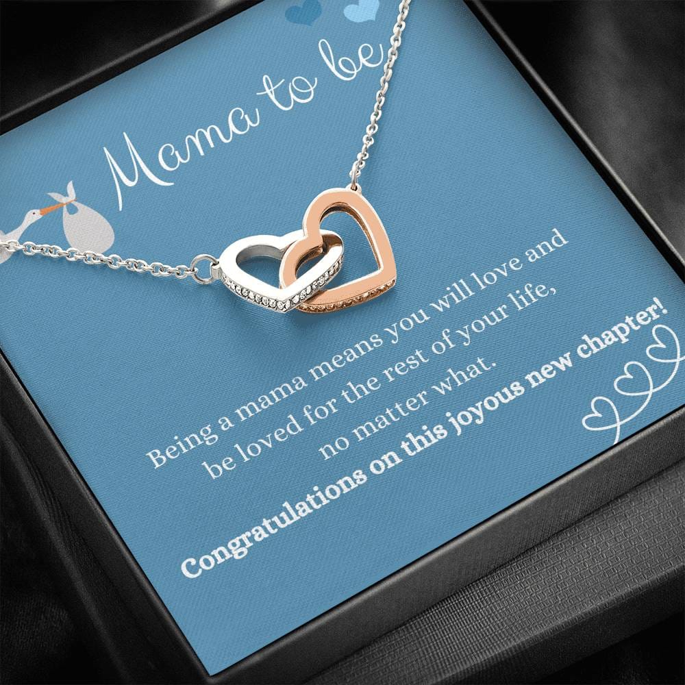 Mama To Be - Being A Mama - Interlocking Heart Necklace
