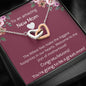 To An Amazing New Mom - The Littlest Feet - Interlocking Hearts Necklace